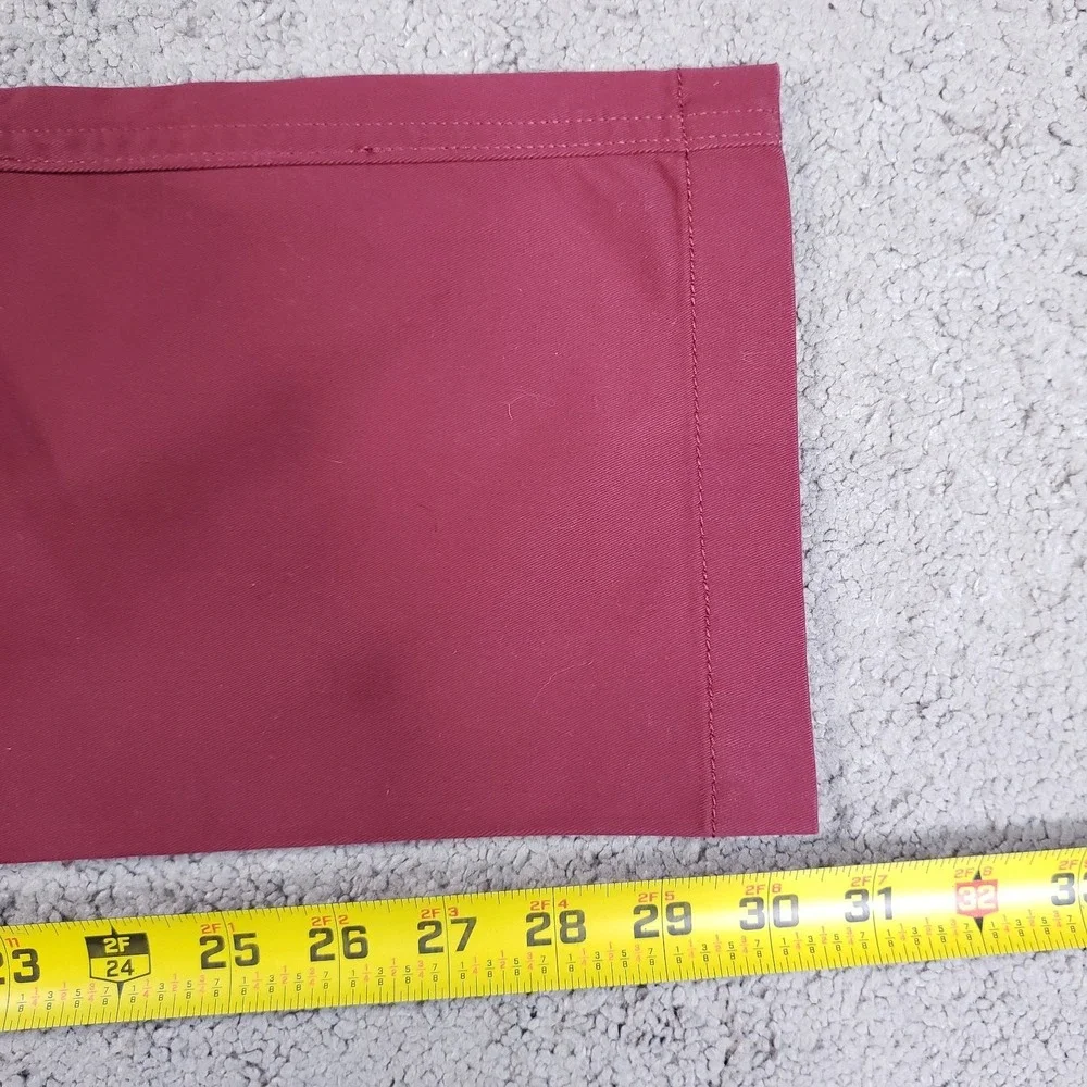 Men's Cremieux Comfort Stretch Slim Fit Flat Front Chino Pants 32x30.5 Red NEW